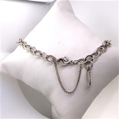 James Avery Sterling Silver Forged Link Bracelet